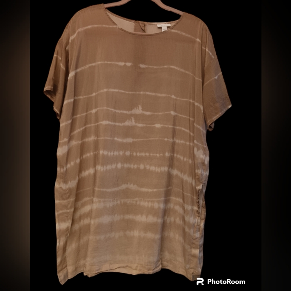 Pure Jill tissue tunic with dramatic scarf
